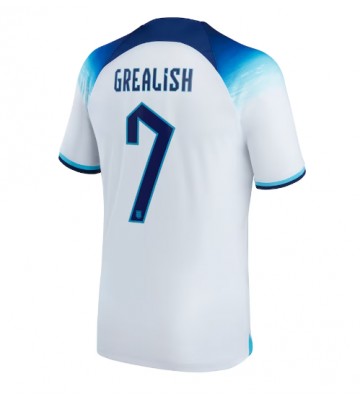 England Jack Grealish #7 Replica Home Stadium Shirt World Cup 2022 Short Sleeve